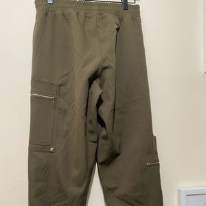 Zara olive green pull on jogger pants